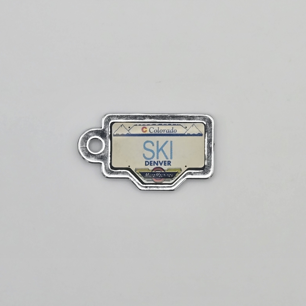 Vintage 1990 Galoob Micro Machines License Plate Colorado SKI